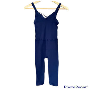 Free People Movement Happiness Runs One Piece Runsie Navy Blue Size XL FLAW